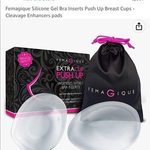 Femagique Silicone Gel Bra Inserts Push Up Breast Cups - Cleavage Enhancers pads